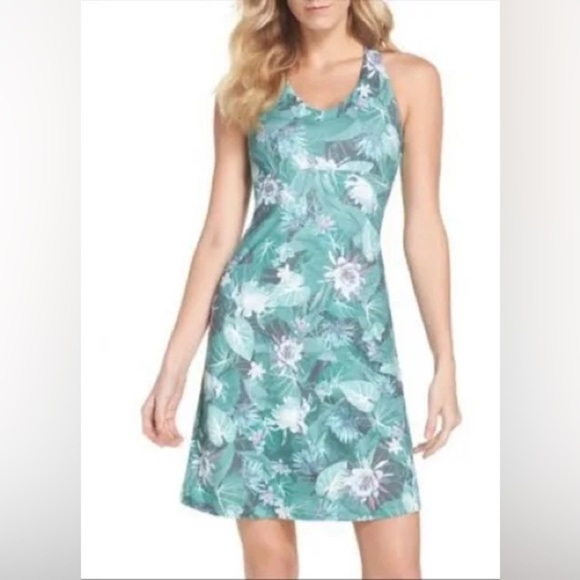 Patagonia Magnolia Spring Green Floral Dress - Picture 1 of 8